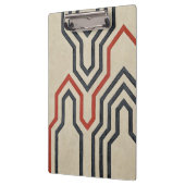 Porte-bloc Lignes graphiques orange et bleu (Gauche)