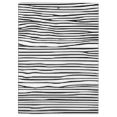 Porte-bloc Lignes horizontales abstraites_noir (Dos)