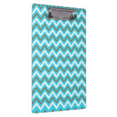 Porte-bloc Lignes Zig Zag Bleu Marron Blanc Éléments Géométri (Swatch)