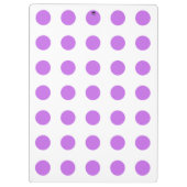 Porte-bloc Lilac et pois blancs (Dos)