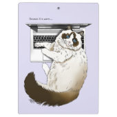 Porte-bloc Lilac Lapon Chat Drôle Mignonne (Dos)