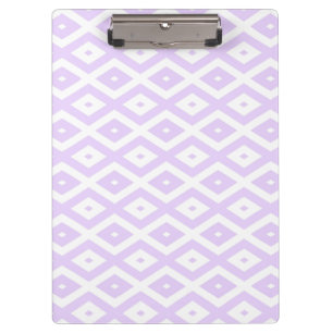 Porte-bloc Lilac motif de diamants violet et blanc