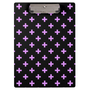 Porte-bloc Lilac polka croise sur noir