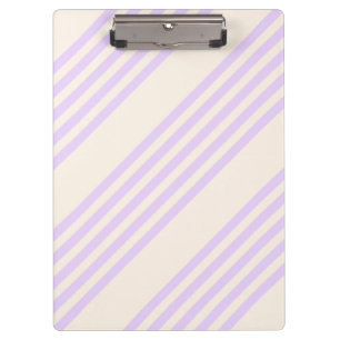 Porte-bloc Lilac violet et beige cinq bandes motif