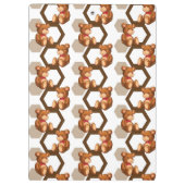 Porte-bloc l'illustration d'une rangée de nounours concernent (Dos)