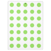 Porte-bloc Lime et pois blancs (Dos)