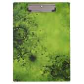 Porte-bloc Lime Green Grunge with Black Accents (Devant)