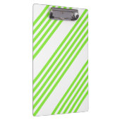 Porte-bloc Lime vert et blanc cinq bandes motif (Swatch)