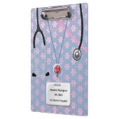 Porte-bloc L'infirmière frotte dans le motif de fleur (Gauche)