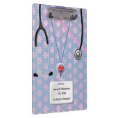 Porte-bloc L'infirmière frotte dans le motif de fleur (Swatch)