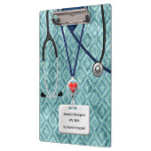 Porte-bloc L'infirmière frotte dans le motif turquoise de (Gauche)