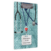 Porte-bloc L'infirmière frotte dans le motif turquoise de (Swatch)