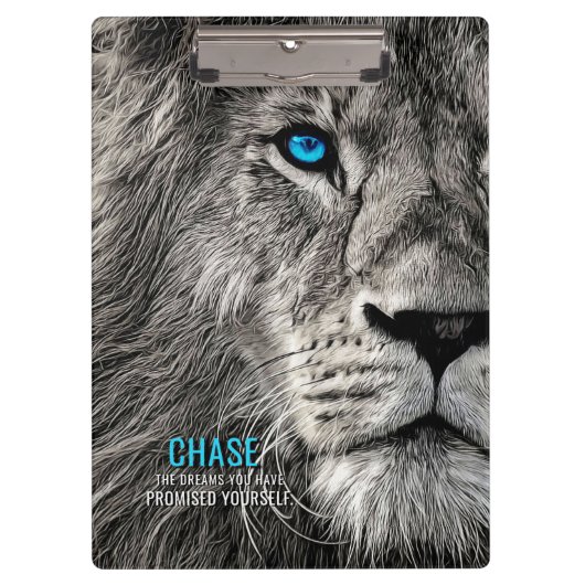 Porte-bloc Lion Chase tes rêves (Devant)