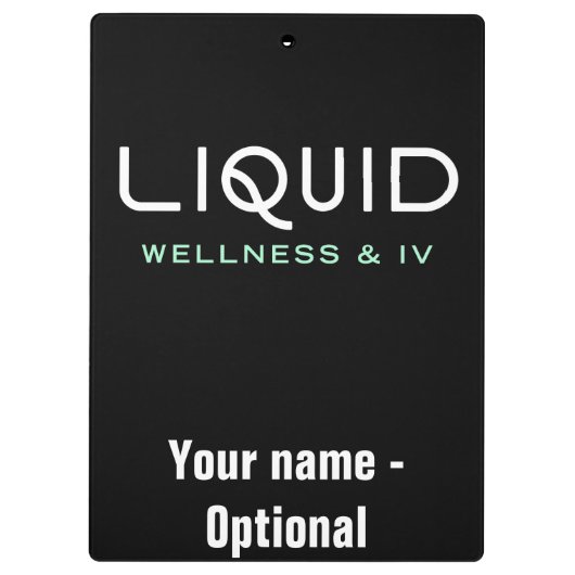 Porte-bloc Liquid Wellness & IV - Noir (Dos)