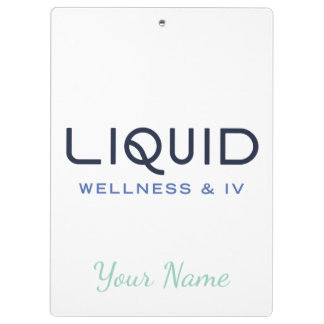 Porte-bloc  Liquid Wellness + IV Presse-papiers - Personnalis
