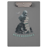 Porte-bloc Lire les livres, Ghost lecture livres (Devant)