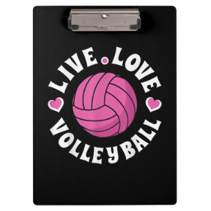 Porte-bloc Live Love Volleyball Pour Femmes Filles Volleyball