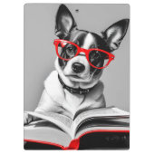 Porte-bloc Livre de lecture de chien (Dos)