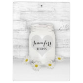 Porte-bloc Livre de recettes personnalisé (Dos)