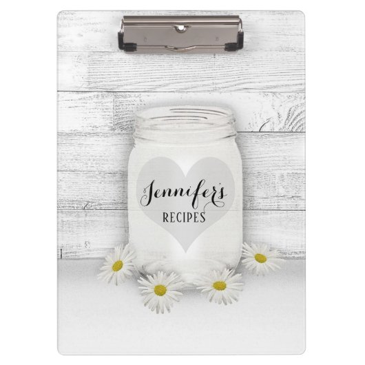 Porte-bloc Livre de recettes personnalisé (Devant)