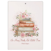 Porte-bloc Livres de devis personnalisés et roses roses roses (Dos)