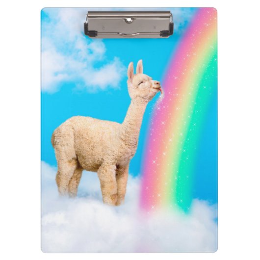 Porte-bloc Llama Licking Rainbow (Devant)