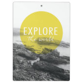 Porte-bloc L'océan | explorent la citation du monde (Dos)