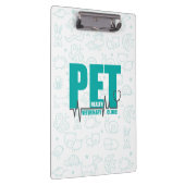 Porte-bloc Logo de clinique vétérinaire Doodle Turquoise mode (Swatch)