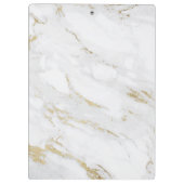 Porte-bloc Logo de la société luxueuse de faux marbre doré (Dos)