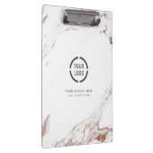 Porte-bloc Logo de la société luxueuse de marbre d'or rose en (Swatch)