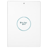 Porte-bloc Logo de l'entreprise commerciale (Dos)