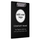 Porte-bloc Logo de l'entreprise moderne Black Business Custom (Swatch)