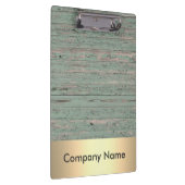 Porte-bloc Logo de l'entreprise moderne Gold Faux Foil Bois (Swatch)