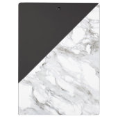 Porte-bloc Logo de marbre géométrique moderne/Monogramme noir (Dos)