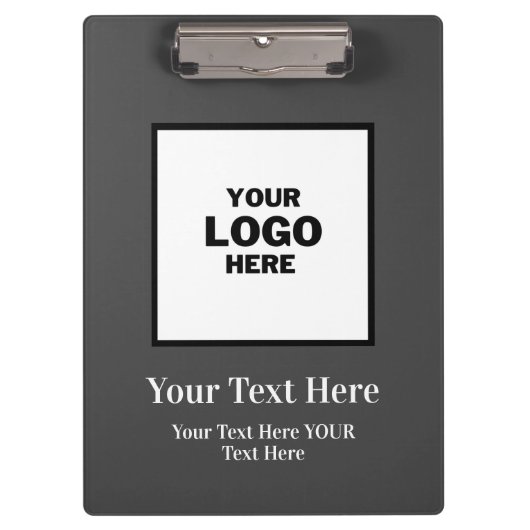 Porte-bloc Logo de marque noire et blanche (Devant)