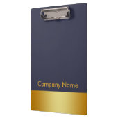 Porte-bloc Logo de Modern Elegant Gold Faux Foil Company (Gauche)