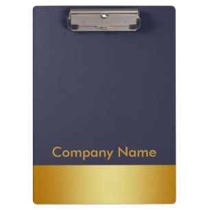 Porte-bloc Logo de Modern Elegant Gold Faux Foil Company