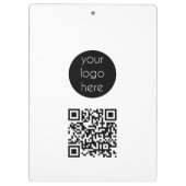 Porte-bloc Logo d'entreprise Code QR promotionnel de la socié (Dos)