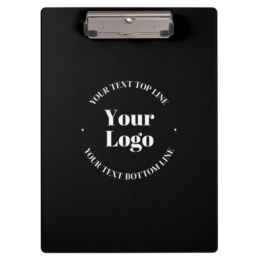 Porte-bloc Logo d'entreprise et Modèle de texte personnalisab (Devant)