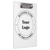 Porte-bloc Logo d'entreprise et texte promotionnel | Blanc (Swatch)