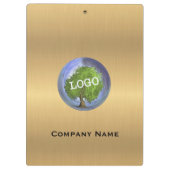 Porte-bloc Logo d'entreprise Gold (Dos)