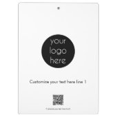 Porte-bloc Logo d'entreprise personnalisé (Dos)