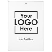 Porte-bloc Logo d'entreprise personnalisé simple Texte Entrep (Dos)