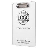 Porte-bloc Logo d'entreprise simple et personnalisé noir et b (Gauche)