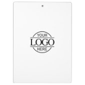 Porte-bloc Logo d'entreprise simple et personnalisé noir et b (Dos)