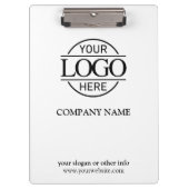 Porte-bloc Logo d'entreprise simple et personnalisé noir et b (Devant)