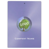 Porte-bloc Logo d'entreprise violet (Dos)