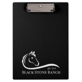 Porte-bloc Logo du ranch cheval marque équestre stable (Devant)