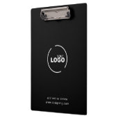 Porte-bloc Logo professionnel moderne pour entreprise Noir &  (Gauche)