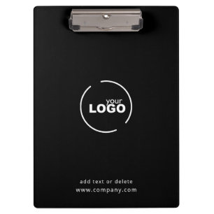 Porte-bloc Logo professionnel moderne pour entreprise Noir & 